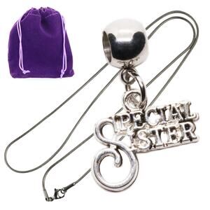 Special Pendant Necklace for Her with Gift Pouch, Sister Birthday Gifts